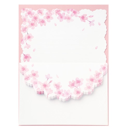 レターセット さくら舞う 5冊