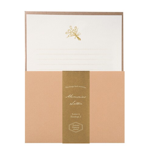 レターセット 箔押し チューリップ 5冊