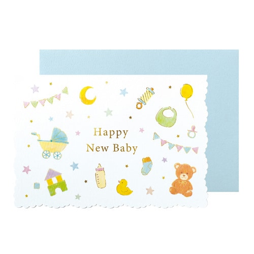 メッセージカード出産祝いベビーイノセント5セット