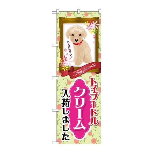 のぼりGNB−2457トイプードルクリーム入荷