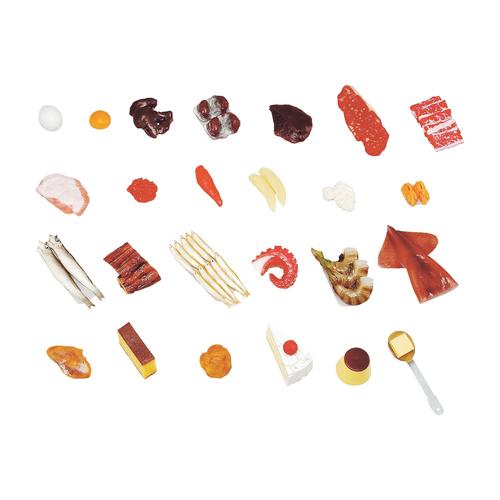 フードモデルコレステロールの多い食品