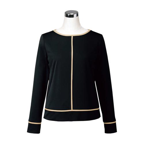 九分袖カットソー 5号 U8123 ブラック