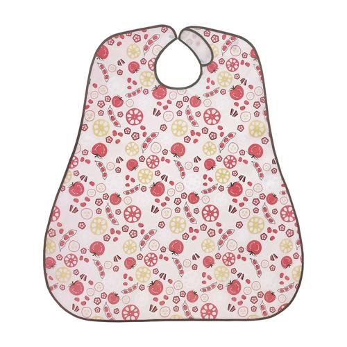 食事用エプロン T−600 ベジタブルサーモン