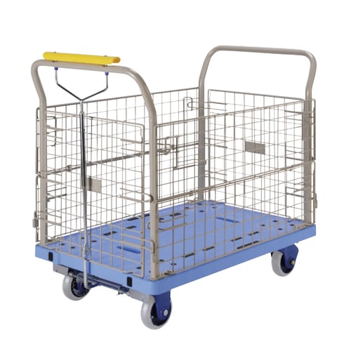 静音樹脂台車(ハンドブレーキ付)