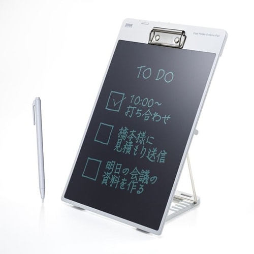 クリップ付き電子メモパッド