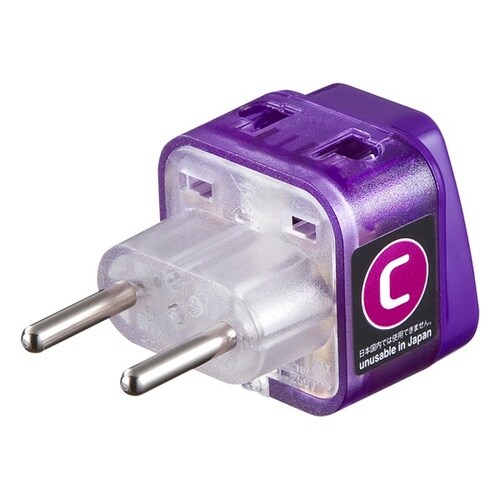 海外電源変換アダプタ W−C(ヨーロッパ全域)