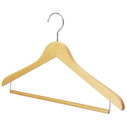 木製ハンガー 木と生活42cm ウッドバー×4