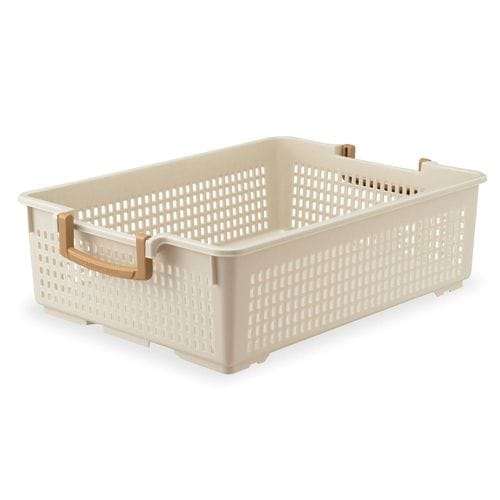 フリーバスケット L アイボリー 2セット