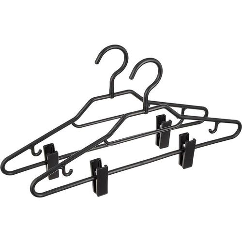 BLスタイルシャツハンガークリップ付2本組BK×4