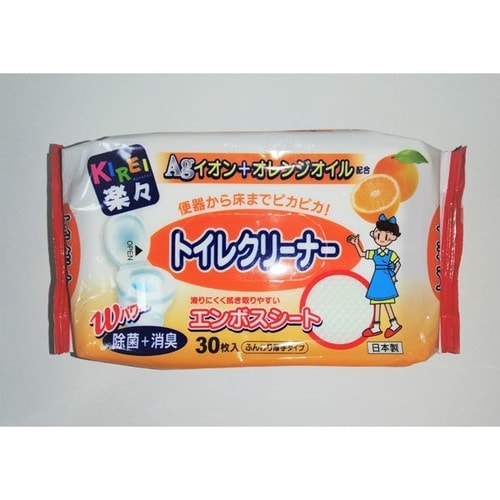 キレイ楽々AG+オレンジトイレクリーナー30枚