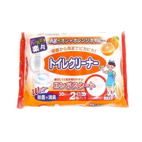 楽々AG+オレンジトイレクリーナー30枚2P