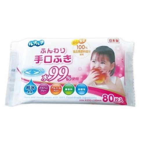 ルプルプふんわり手口ふき水99%使用80枚