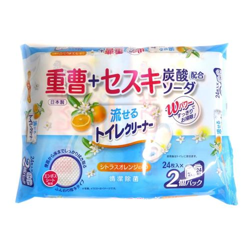 キレイ楽々流せる重曹セスキトイレシート24枚2P