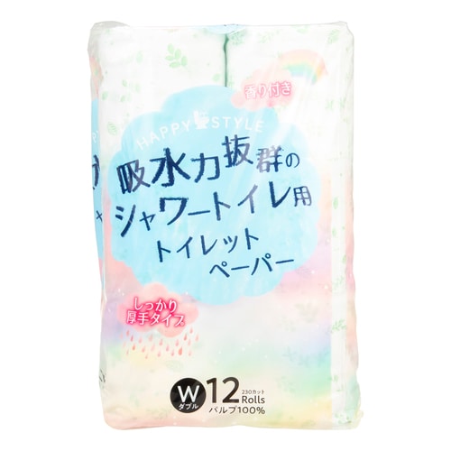 ハッピースタイルシャワー12ロールダブル23m