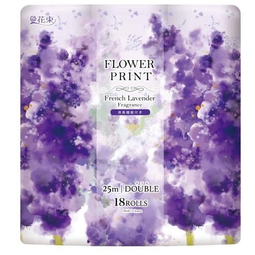 花束フラワープリントラベンダー18RW25m