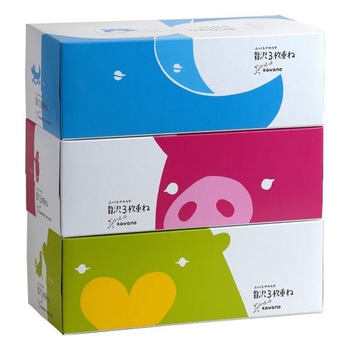 ふっくらやわらか贅沢3枚重ねティシュー130W3P