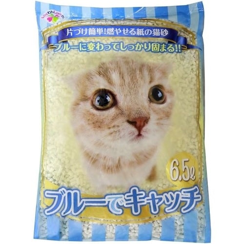 紙製猫砂 LOVEニャンブルーでキャッチ6.5L
