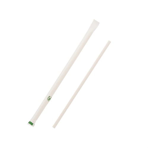 ペーパーストロー 白 単袋 200本入 25束