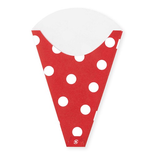 クレープ三角袋 ドット 20束