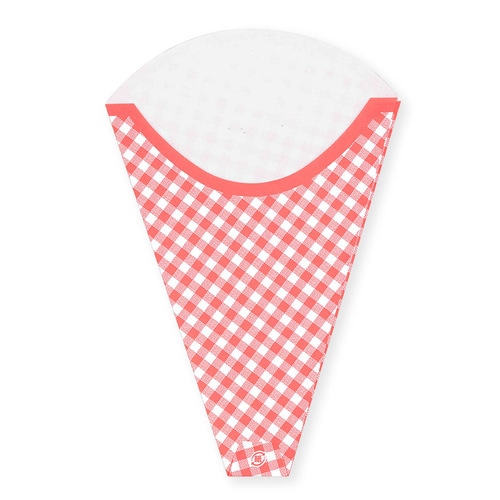 クレープ三角袋 チェック 20束