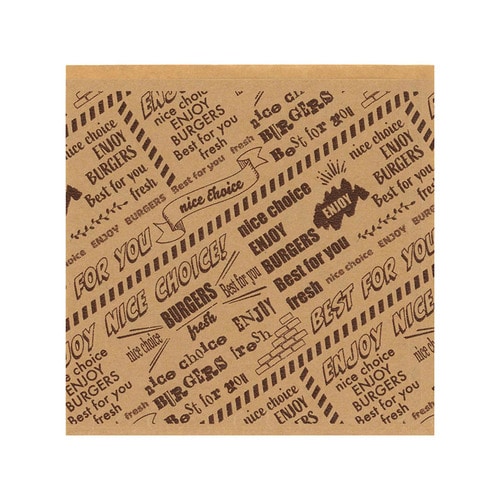 バーガー袋15cm未晒エンジョイ100枚入 40束