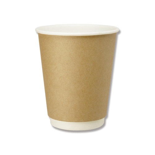 紙コップ二重断熱 8オンス クラフト25個 40束