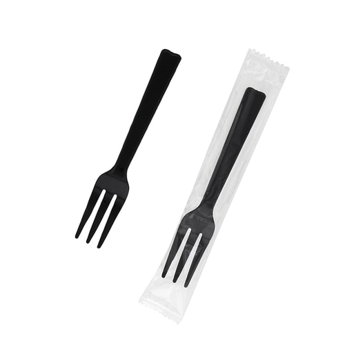 ヘイコープラフォーク 12cm 黒 単袋 50束