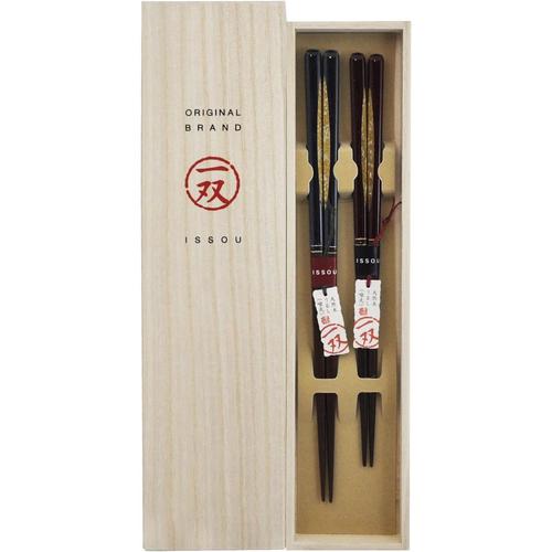 塗箸 桐箱2膳入 夢の滴