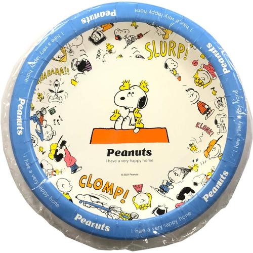 紙皿 スヌーピーレトロパターン6枚入3柄 4セット