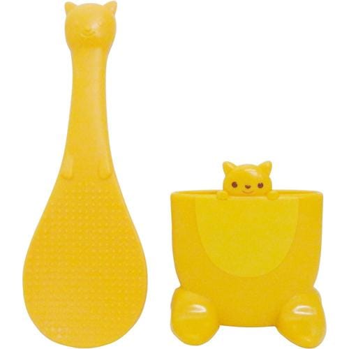 ご飯がつきにくいエンボス加工ケース付しゃもじ×3