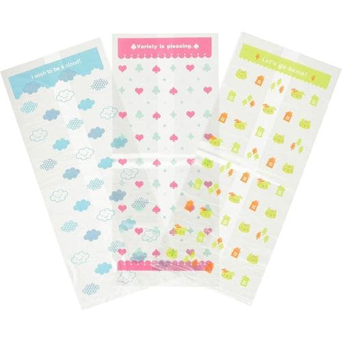 プリントポリ袋 ホーム(3柄) 3セット