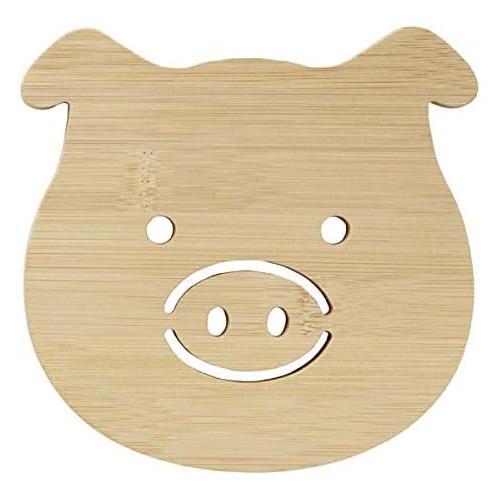 竹鍋敷(小) 子ブタ 2セット
