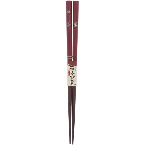 箸 十五夜 うさぎ 赤 20.5cm 2セット