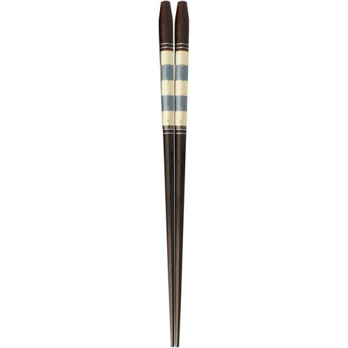 箸 五角 格子模様 23cm 2セット