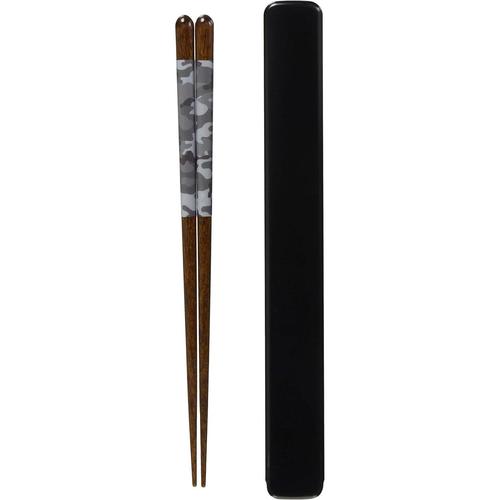 箸箸箱セット ワイルドサファリ グレー 2セット