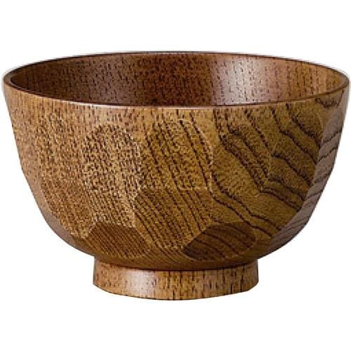 木製汁椀 亀甲木目 2セット