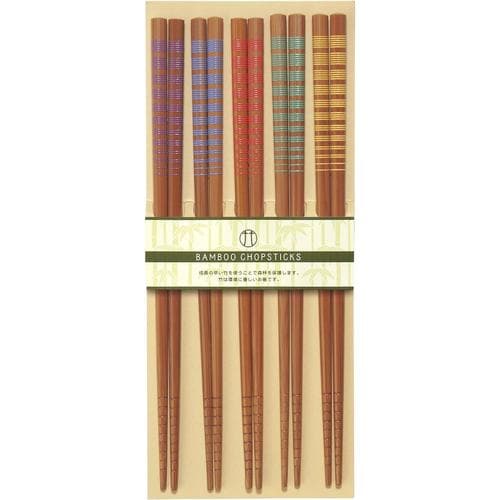 箸 スス竹糸巻き 5膳組 2セット