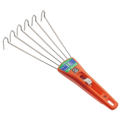 #8ミニガーデンレーキオレンジステン