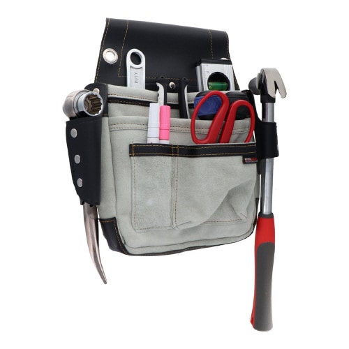 革製釘袋ホルダー付き