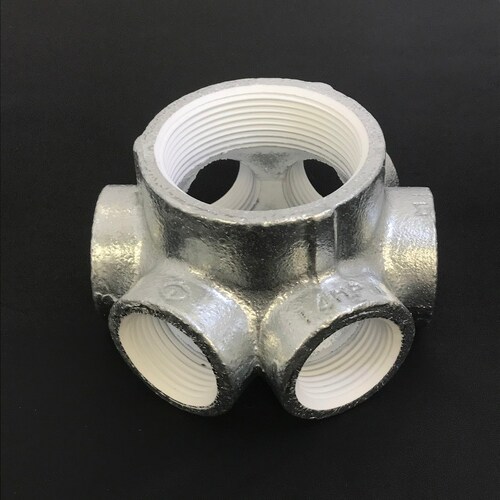 ZD 白 多口継手 六方内ねじ