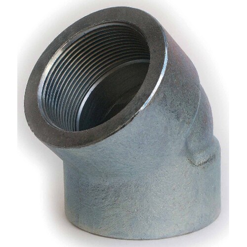 白S25C ネジ込 高圧 45° エルボ_25A