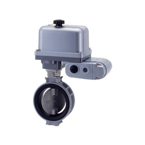 アルミ電動バタ弁【ショートネック】_80A