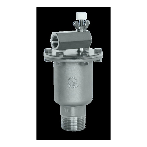 空気抜弁 逆止機能 チューブ継手付 ステン_20A