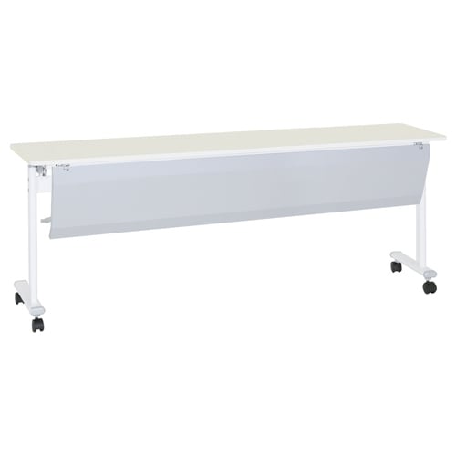 アジャストスタッキングテーブル幕板付ホワイト