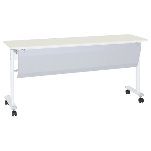 アジャストスタッキングテーブル幕板付ホワイト
