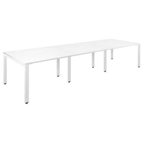 フリーアドレステーブルW3600ホワイト
