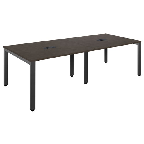 フリーアドレステーブル2400ダークブラウン