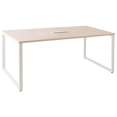 テーブルW1800ホワイト*ライトウッド