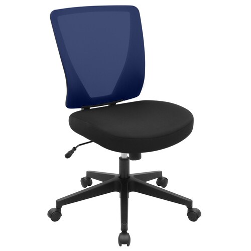 メッシュチェアBR(肘無)ブルー