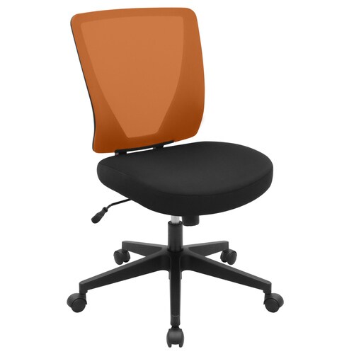 メッシュチェアBR(肘無)オレンジ